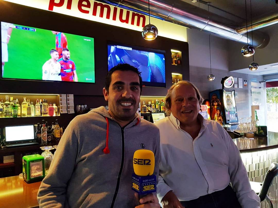 Sergio y Héctor en Premium Sport Café