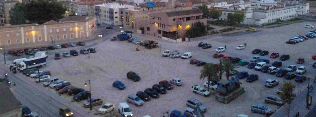Vista aérea de la plaza de al-Azraq.